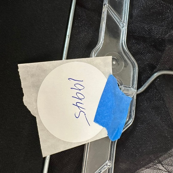 Womens Fairy Grunge Black Tulle Maxi Skirt Size S Mesh Ruffle Elastic Waist Goth - Picture 6 of 6